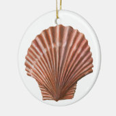 Scallop-Muschel Keramik Ornament (Links)