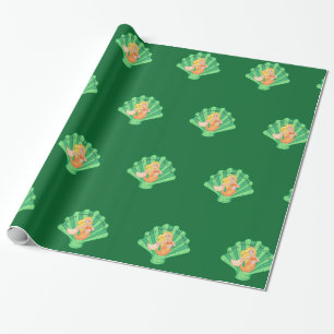 Scallop Muschel Mermaid Thunder_Cove Geschenkpapier