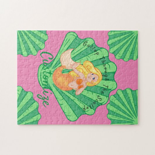 Scallop Muschel Mermaid Thunder_Cove Puzzle (Horizontal)