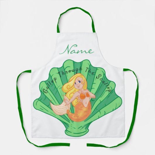 Scallop Muschel Mermaid Thunder_Cove  Schürze (Vorderseite)