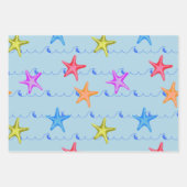 Scallop Muschel, Seepferd und Starfish Geschenkpapier Set (Vorderseite 3)