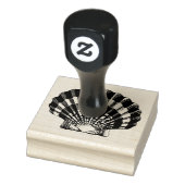 Scallop Muschel Vintag Illustration Gummistempel (Stempel)