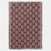 Scallop Pattern Throw Blanket Decke (Vorderseite Vertikal)