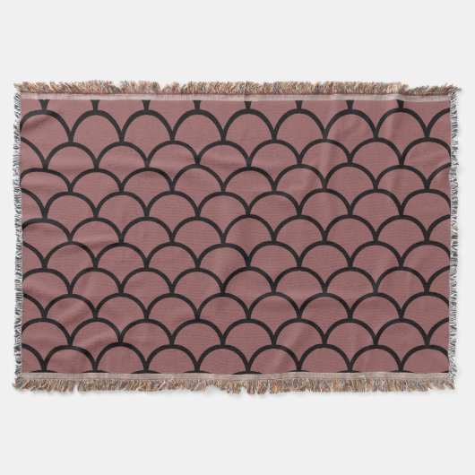 Scallop Pattern Throw Blanket Decke (Vorderseite)