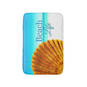 Scallop Sea Muschel Beach Life Badematte (Vorderseite Vertikal)