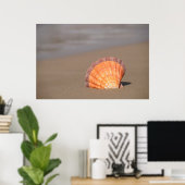 Scallop Shell | Crete, Greece Poster (Heimbüro)