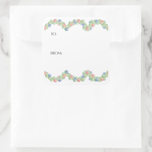 Scallop Shell Gift Sticker (Tasche)