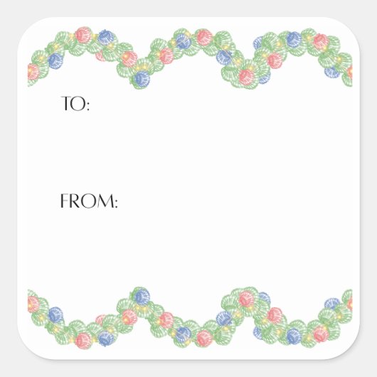 Scallop Shell Gift Sticker (Vorderseite)
