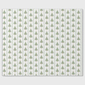 Scallop Shell Trees and Boughs Wrapping Paper Geschenkpapier (Flach)