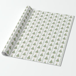 Scallop Shell Trees and Boughs Wrapping Paper Geschenkpapier