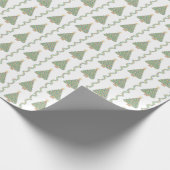 Scallop Shell Trees and Boughs Wrapping Paper Geschenkpapier (Ecke)