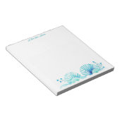 Scallop Shells and Flowers  Notizblock (angewinkelt)