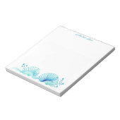 Scallop Shells and Flowers  Notizblock (Rotiert)