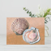 Scallop Stillleben Einladung (Stehend Vorderseite)
