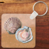 Scallop Stillleben Schlüsselanhänger (Rückseite)