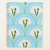 Scallop Tulpe Blume Design Spiralplaner Buch Planer (Vorderseite)