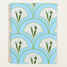 Scallop Tulpe Blume Design Spiralplaner Buch