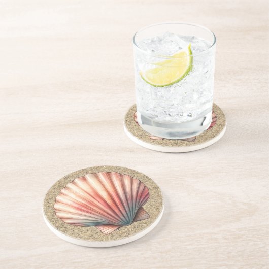 Scallop-Untersetzer Getränkeuntersetzer (Seite)