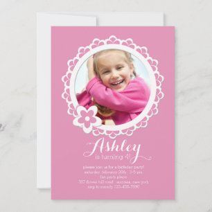 Scallope Frame Einladung