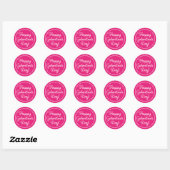 Scalloped Border Galentine's Day Sticker Dunkelros (Blatt)