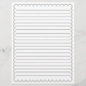 Scalloped Border Name Rezept Card (Rückseite)