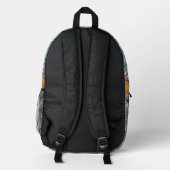 Scalloped Diamond Bedruckter Rucksack (Rückseite)
