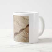 Scalloped Edge Travertine Retro Futurism Jumbo-Tasse (Vorderseite Rechts)