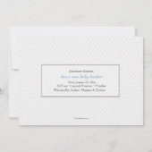 Scalloped Foto Collage Geburtsankündigung Ankündigung (Rückseite)