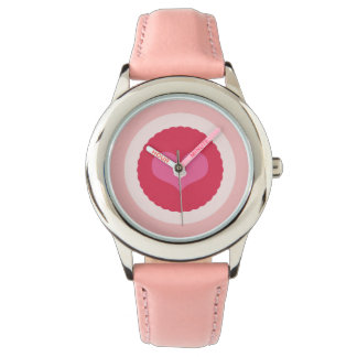 Scalloped Girly Liebe Sweet Heart Girl Valentine Armbanduhr