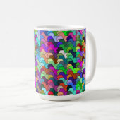 Scalloped Hexagons 15oz Tasse (VorderseiteRechts)