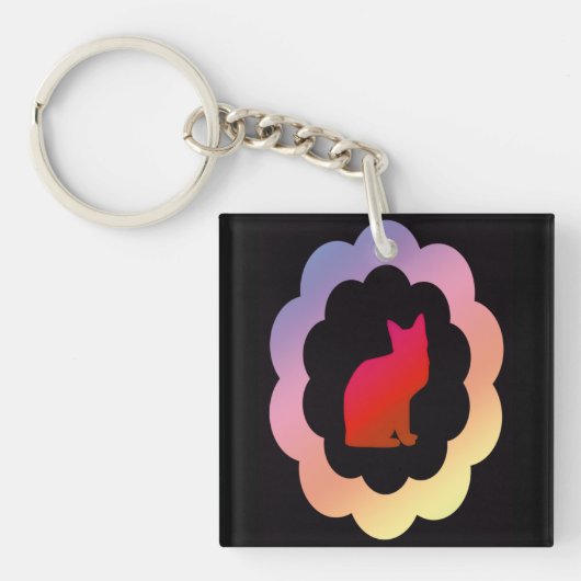 Scalloped Kitty - Schlüsselanhänger (Vorderseite)