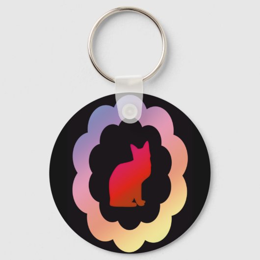 Scalloped Kitty - Schlüsselanhänger (Vorderseite)