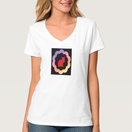 Scalloped Kitty - T-Shirt (Vorderseite)