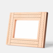 Scalloped Ribbon Baby Birth Stats Geätzte Rahmen (Links)