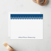 Scalloped Star von David Blue Vielen Dank Mitteilungskarte (Vorderseite/Rückseite Beispiel)