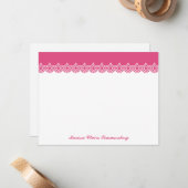 Scalloped Star von David Pink Vielen Dank Mitteilungskarte (Vorderseite/Rückseite Beispiel)