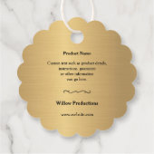 Scallover-Gold-Hang-Tag Geschenkanhänger (Rückseite)