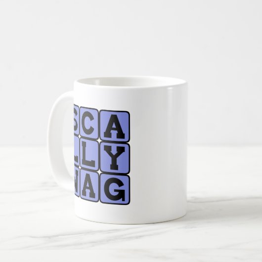 Scallywag, boshafter Gauner Kaffeetasse (Vorderseite Links)