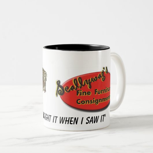 "Scallywag" Kaffee-Tasse Zweifarbige Tasse (VorderseiteRechts)