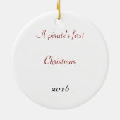 Scallywag Pirate KIDS Keramik Ornament (Hinten)