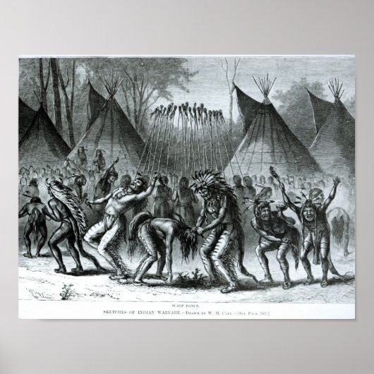 Scalp Dance aus "Skizzen des indischen Krieges" Poster (Vorne)