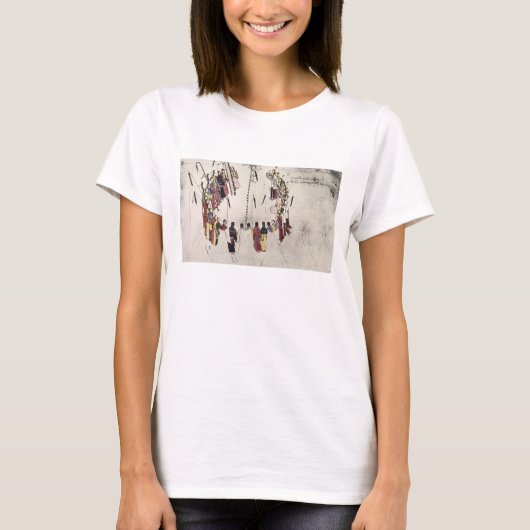 Scalp-Tanz oder Siegeszug (Tinte auf Papier) T-Shirt (Vorderseite)