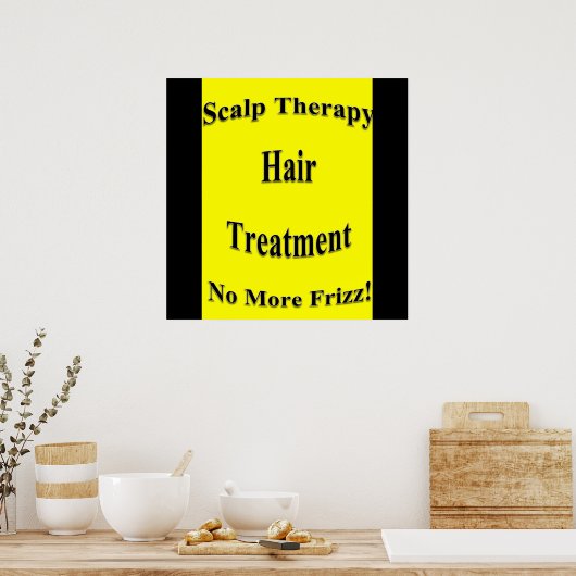 Scalp Therapie Haarschnitt Verkauf Poster Matte (Küche)