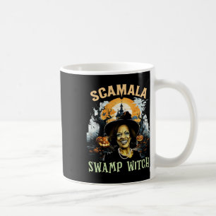 Scamala Kamala Harris Unmaskierter Sumpf Hexe Hall Kaffeetasse