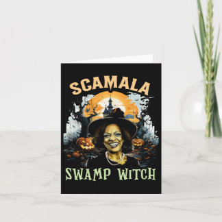 Scamala Kamala Harris Unmaskierter Sumpf Hexe Hall Karte