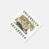 Scamp Fifth Wheel Camper RV Happy Camper Serviette (Ecke)