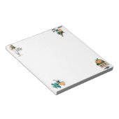 Scampus Bludgerigigar Bird Cartoon Notepad Notizblock (angewinkelt)