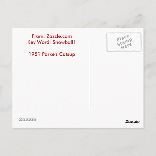 scan0001, KETSCHUP PARKES Postkarte (Rückseite)