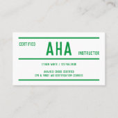 Scan-Code des AHA-Instrukteurs Visitenkarte (Vorderseite)