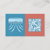 Scan-Code QR Klimaanlage Visitenkarte (Vorderseite)